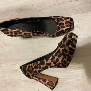 Katy Perry Sqaure Pump Cheetah Pumps Size 10